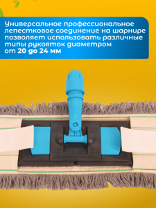 картинка Держатель ACG для мопа под карман 40 см., синий
