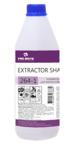 Средство усил. для экстракт. чистки ковров EXTRACTOR SHAMPOO PLUS, 1 л, 1/10, PRO-BRITE