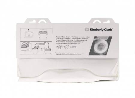 Покрытия индивидуальные бумажные на унитаз, 12 шт по 125 л., Kimberly-Clark,