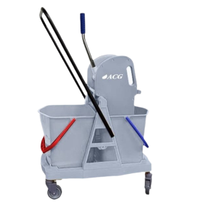 Тележка ACG 2х-ведерная 2 х 18 л с отжимом, пластик КОМПЛЕКТ (2 шт/кор) 1/1