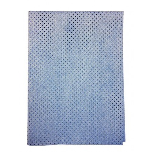 BETTA PACK 50 Замша искусственная 50х44см, 300 г/м, перф, синяя (50 шт)